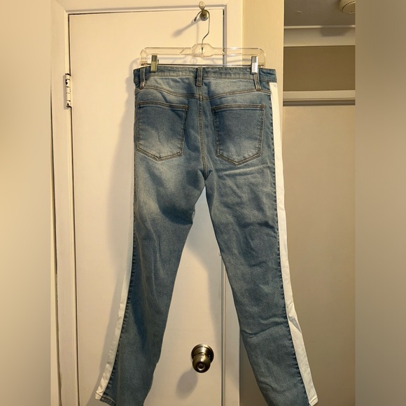 Nova Men, Teek Racing Stripe Skinny Jeans - Picture 6 of 9